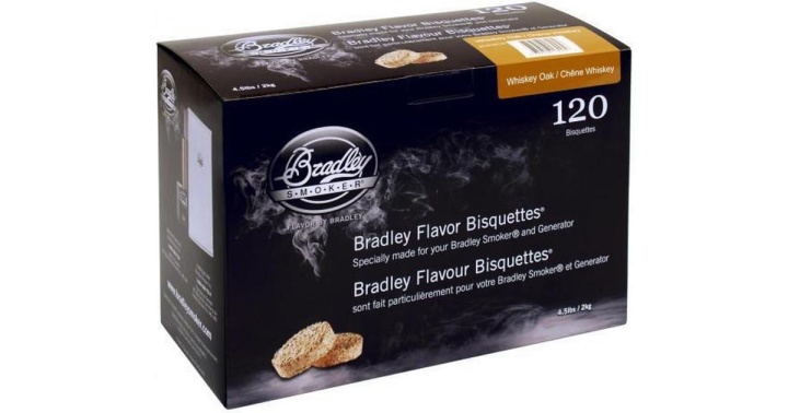 Briketter till rökskåp, Flavor Bisquettes - Bradley Smoker - Whiskey, 120