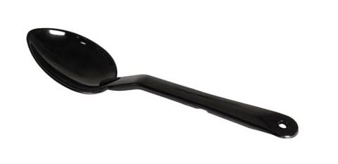 Plastic spoon 28 cm, black