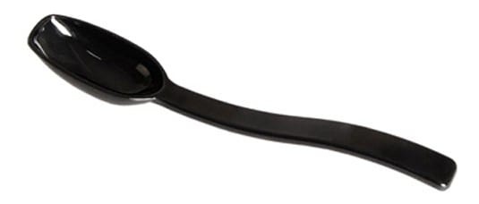 Delicacy spoon Black polycarbonate