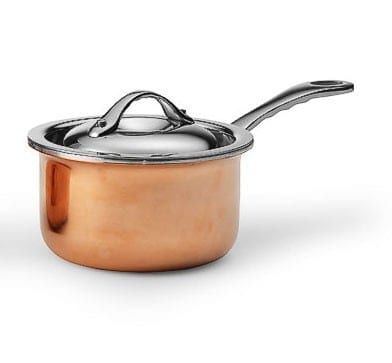 Mini saucepan in copper incl. lid, 0.35L