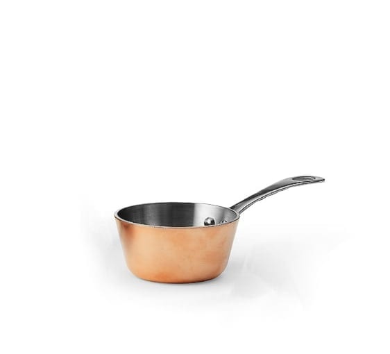 Mini saucepan in copper, 0.2 litre - Patina