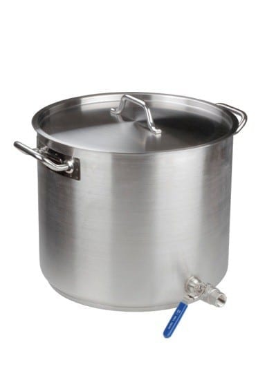 Stock pot with tap, stainless steel - Patina