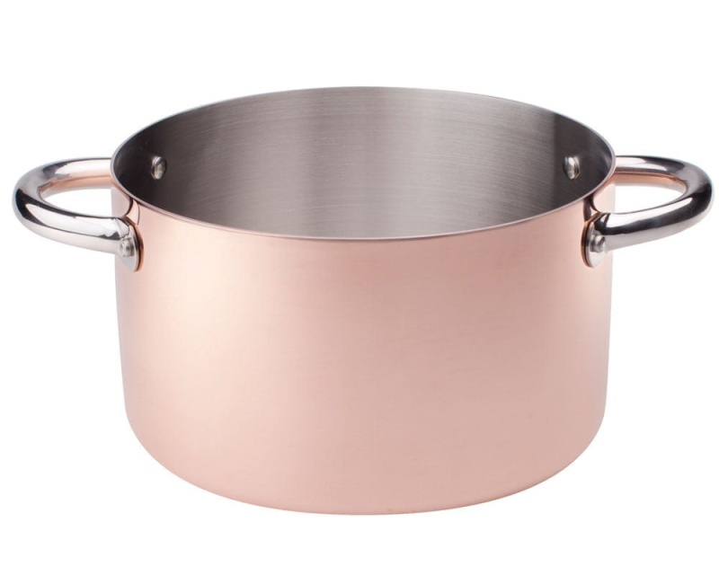 Copper pot, induction base - Agnelli
