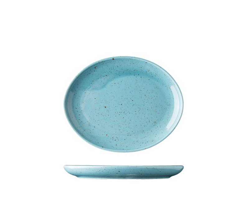Oval plate, 20 cm, Lifestyle Arctic Blue - Lilien