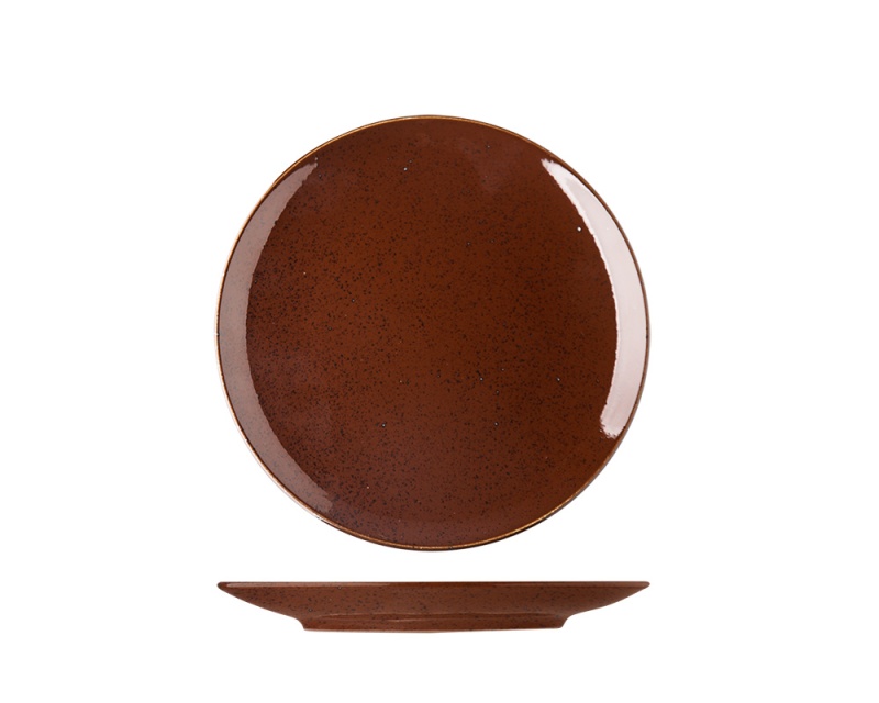 Flacher Teller 21 cm, Lifestyle Cacao - Lilien