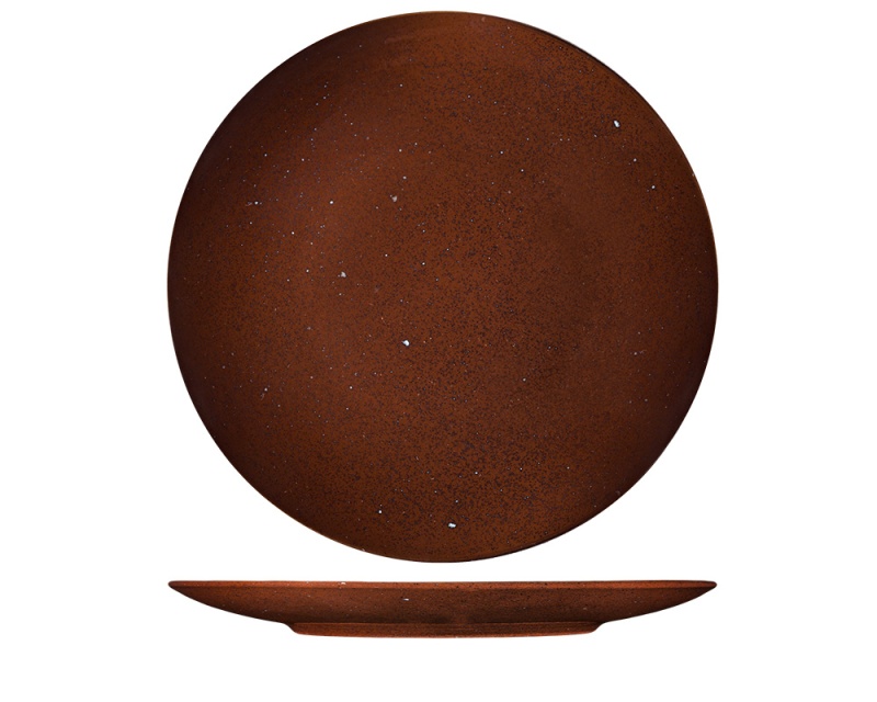 Flacher Teller 30 cm, Lifestyle Cacao - Lilien