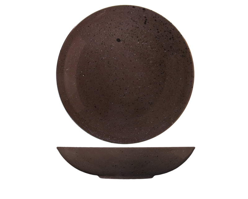 Deep plate, 26 cm, Lifestyle Ebony - Patina