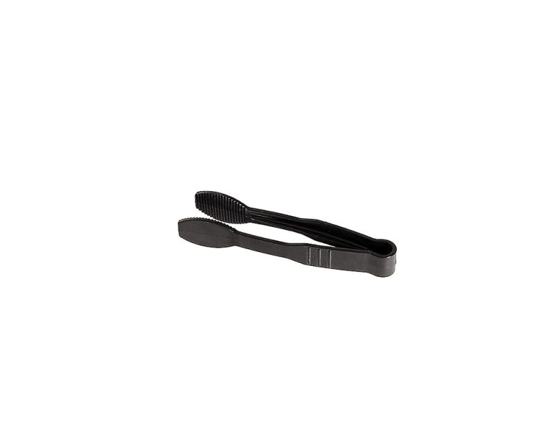 Tongs in black plastic, 15cm - Patina