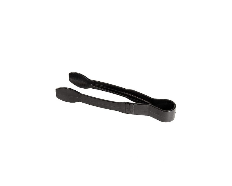 Tongs in black plastic, 23cm - Patina