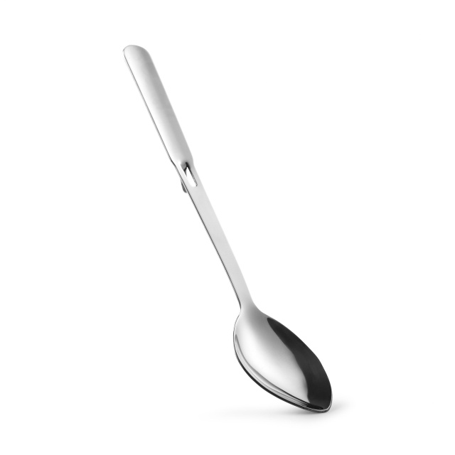 Serving spoon with stop, 35cm - Patina