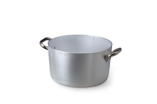 Aluminum stock pot, low - Agnelli