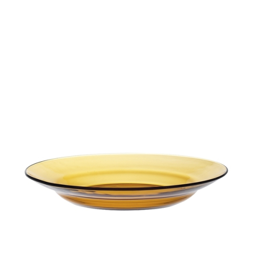 Deep Glass Plate 23 cm, Light Amber - Duralex