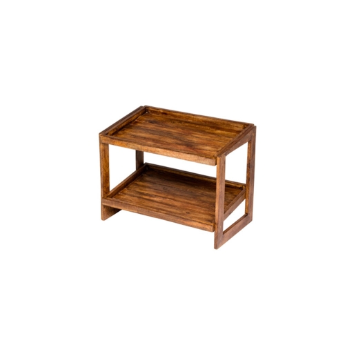 Two Tier Mango Wood Buffet Table - Patina