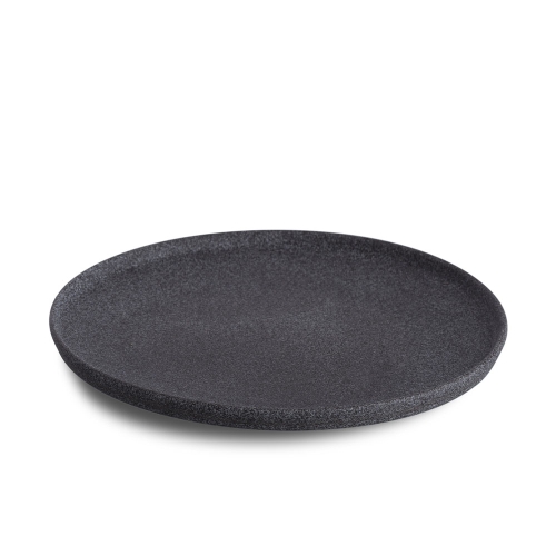Plate Raw no 4, 23 cm, Dark gray - Benedikt