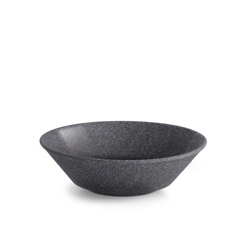 Bowl Hazy no 4, Semi-glazed, 20 cm, Dark gray - Benedikt
