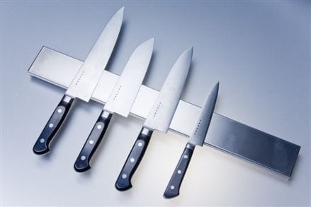 Stainless steel knife rack, 75 cm - Satake