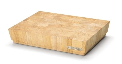 Planche à découper en bois d'hévéa, 40x30x7,3 cm - Continenta