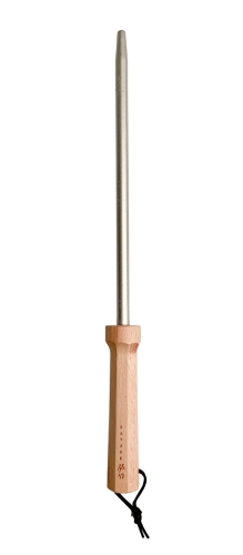 Diamond sharpener with wooden handle, 23 cm - Satake