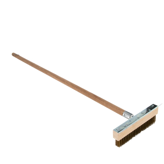 Pizza oven brush/scraper, 124 x 22 cm - Exxent