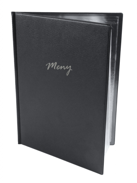 Menu folder A4, black - Exxent