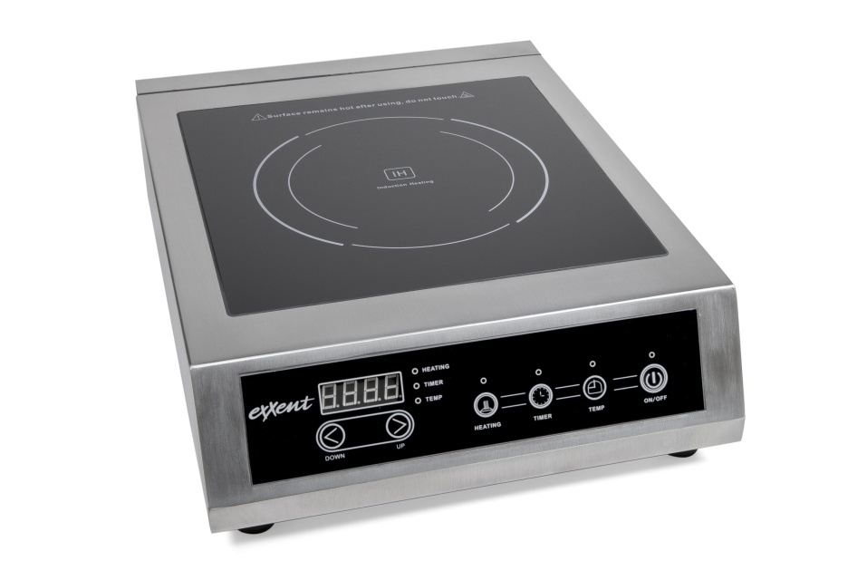 Plaque de cuisson à induction, inox, 3,5 kW