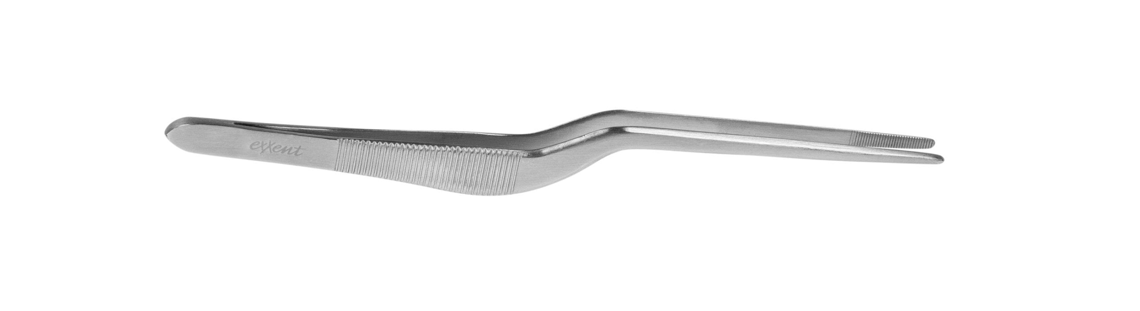 Tweezers, angled, 14 cm - Exxent