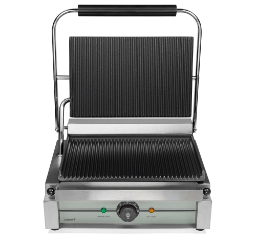 Panini clamp grill, ribbed - Exxent