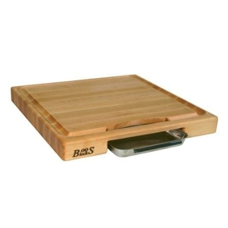 Maple Chopping board with groove, 46x46x6 cm - John Boos