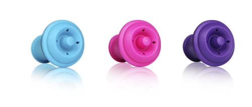 Wine Stoppers in different colors, 3-pack - Vacuvin