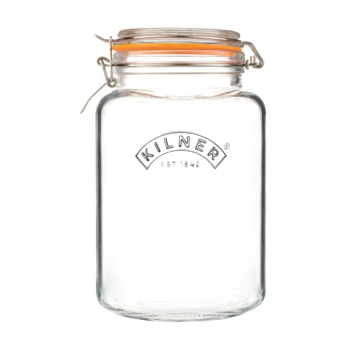 Canning jar with patent lid, square - Kilner - 3 L
