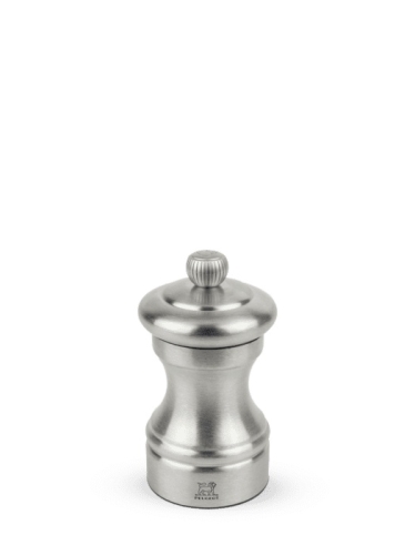 Salt Mill, 10 cm, Bistro Chef, Stainless Steel - Peugeot