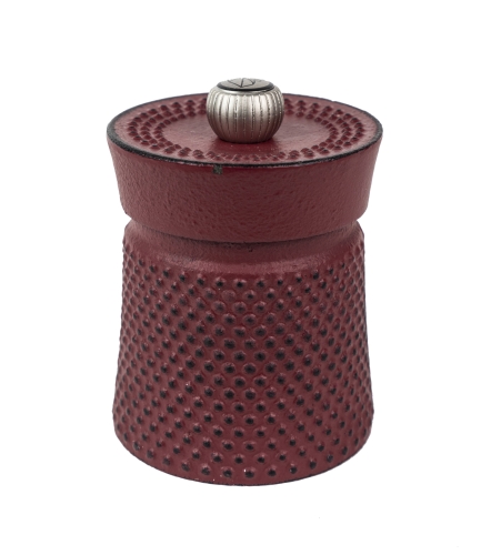 Pepper Mill, 8 cm, Bali, Cast Iron, Red - Peugeot