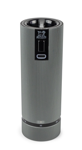 Salz- und Pfeffermühlen-Set, 15 cm, Elektrisch, Duo Line, Natural + Carbone - Peugeot