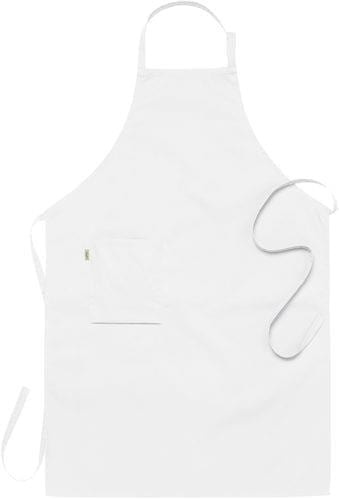 Tablier bavette, blanc 75 x 110 cm - Segers