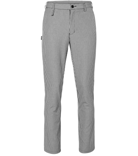 Trousers, men's, black houndstooth - Segers