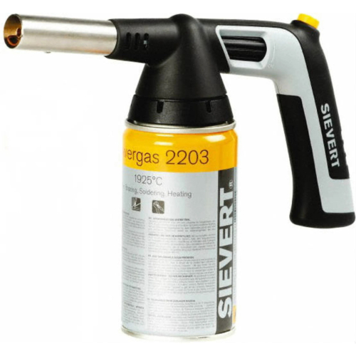 Handy jet blow torch with piezo, incl. large gas (350 g) - Sievert