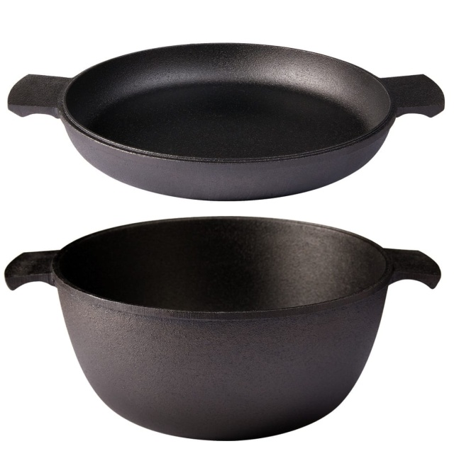 Casserole pan 4.5 litres + Frying pan 27 cm - Skeppshult