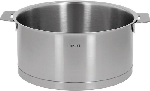 Low casserole, removable handles, Strate - Cristel - 24 cm