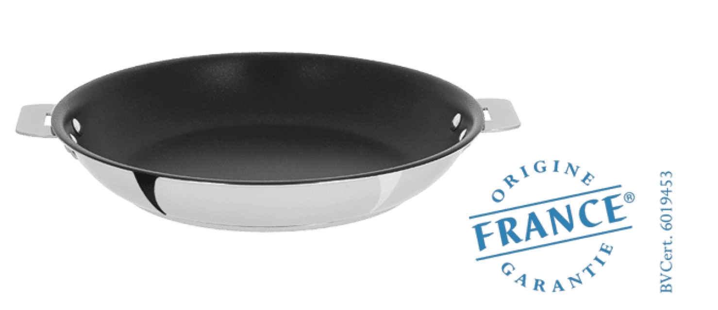 Poêle avec revêtement, poignée amovible, Casteline - Cristel