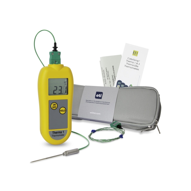 Therma 1, Thermometer with extra thin probe, yellow - ETI