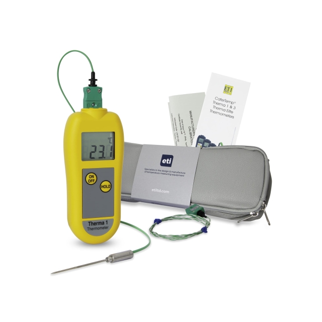 Therma 1, Thermomètre à sonde extra fine, jaune - ETI