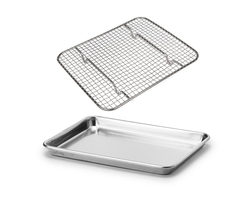 Tray with cooling grid