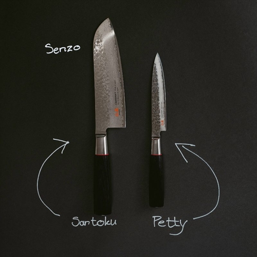 Set de couteaux Senzo, Santoku + petty - Suncraft