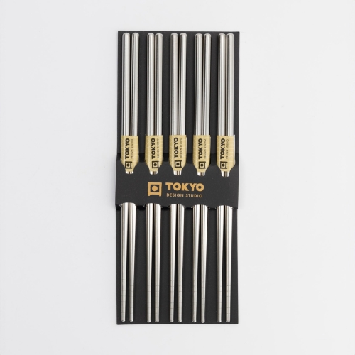 Chopsticks, 5-pack - Tokyo Design Studio - Stainless Steel