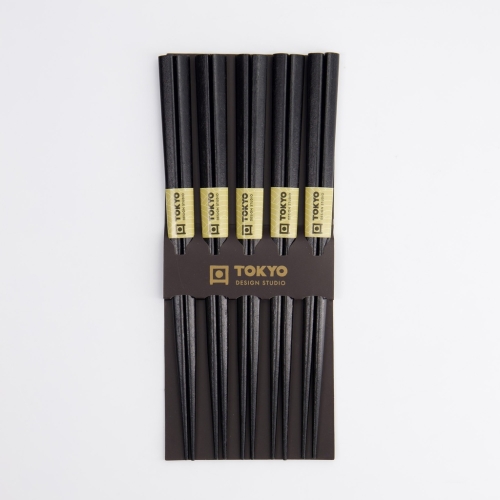 Chopsticks, 5-pack - Tokyo Design Studio - Black Wood