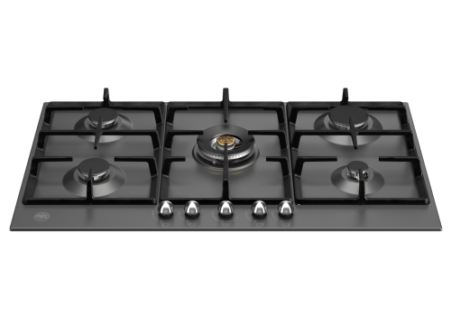 Heritage gas hob, 90 cm, Matt Black - Bertazzoni