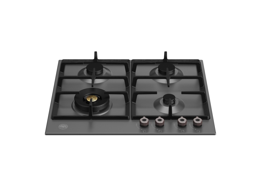 Table de cuisson à gaz noir mat, 60 cm, Professional - Bertazzoni