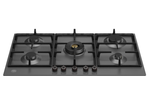 Gas hob Professional, 90 cm, Matt black - Bertazzoni