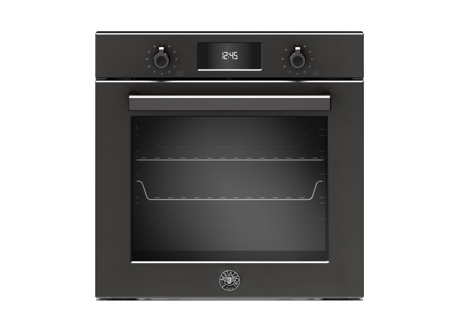 Matte black built-in oven with pyrolysis, 60 cm, Professional - Bertazzoni