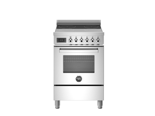 Induction cooker Professional, 60 cm, 4 Zones, Single oven, Stainless steel - Bertazzoni